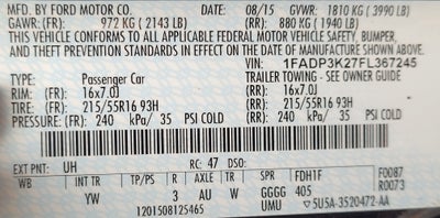 2015 Ford Focus SE