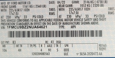 2022 Ford Escape Hybrid SE