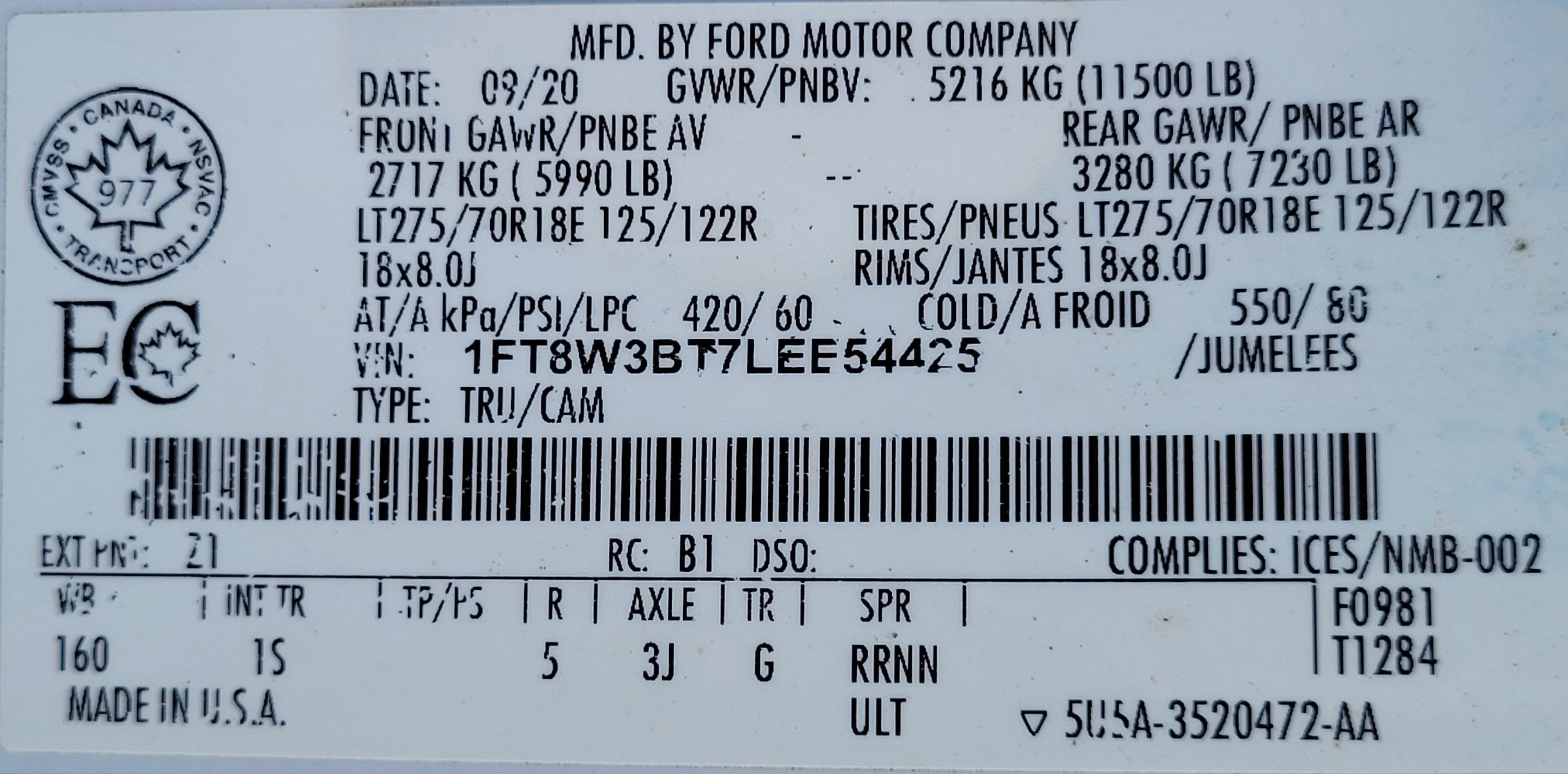 2020 Ford F-350SD XL