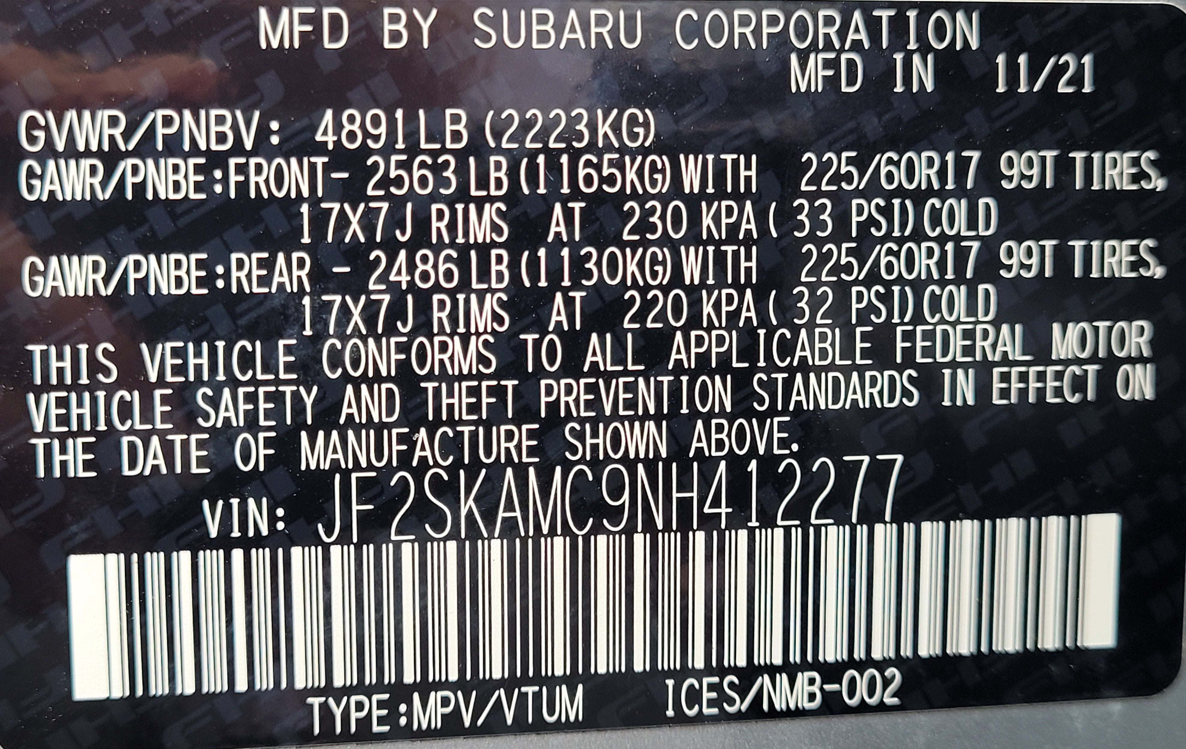 2022 Subaru Forester Wilderness
