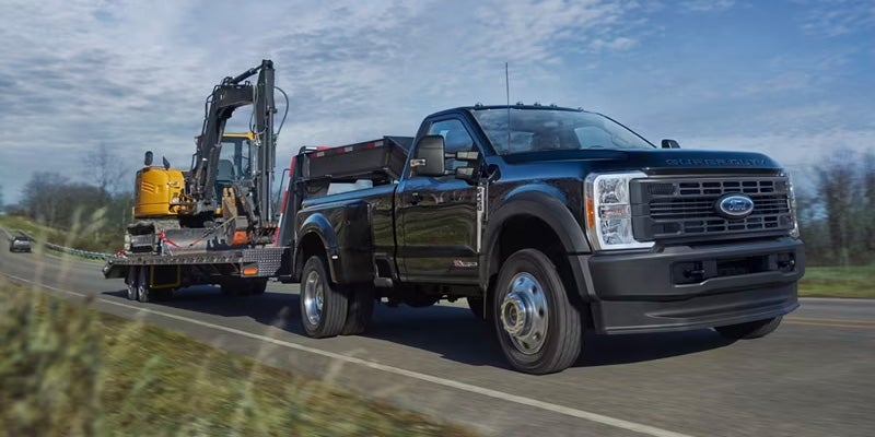 2024 Ford Super Duty Towing on Road