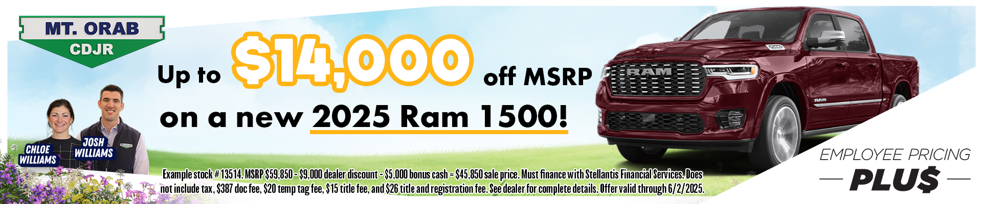 On a new 2025 Ram 1500!