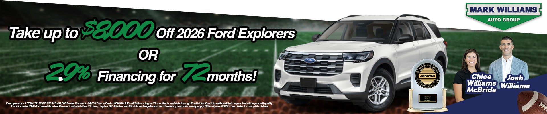 2026 Ford Explorers
