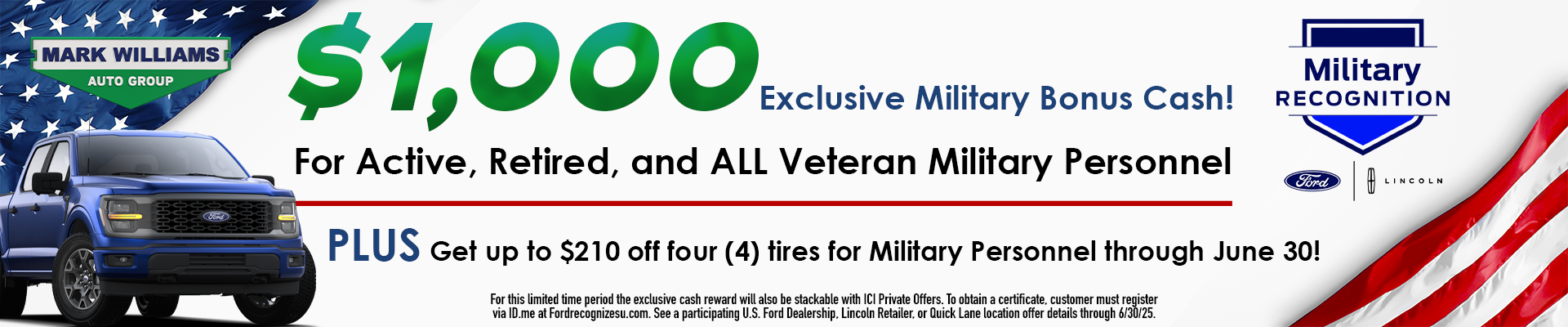 Military Bonus Cash!