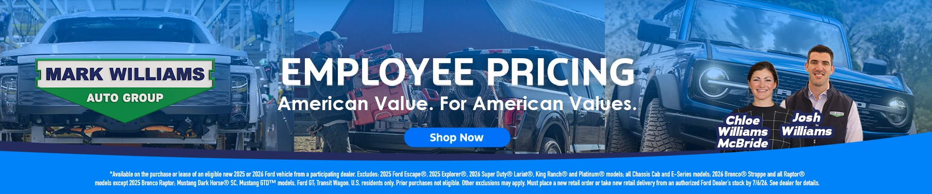 Employee pricing for all